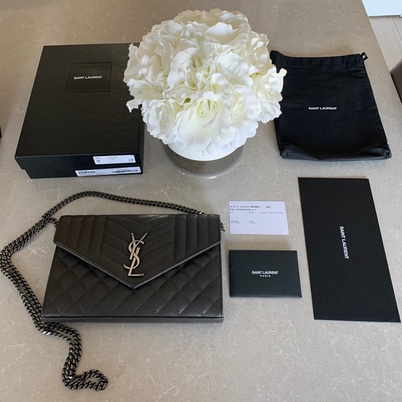 Yves Saint Laurent Handbags - YSL WOC Grey